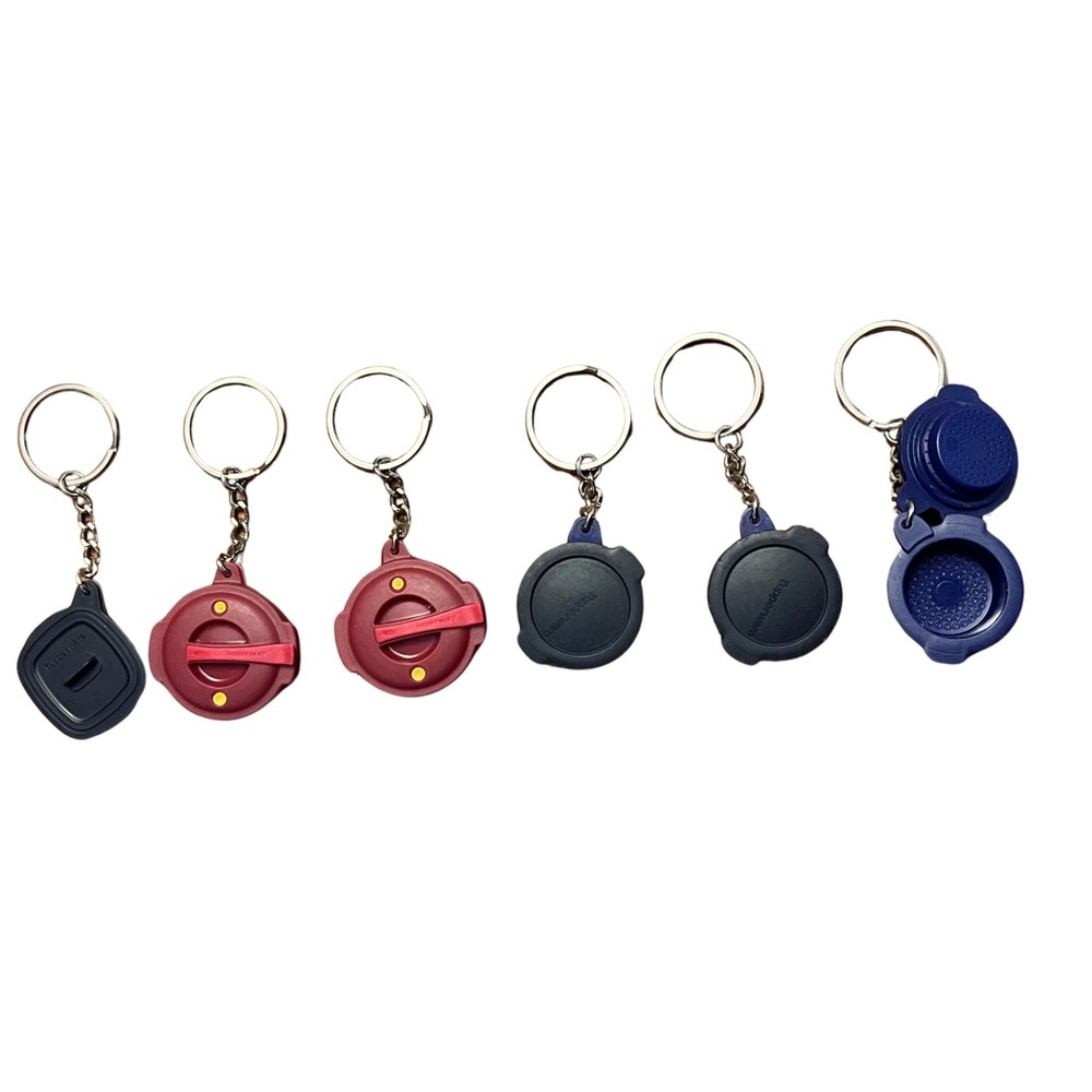 Lot of 6 new Tupperware keychains